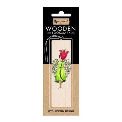 ΞΥΛΙΝΟΣ ΣΕΛΙΔΟΔΕΙΚΤΗΣ COZYWOOD ANGEL AND FLOWER