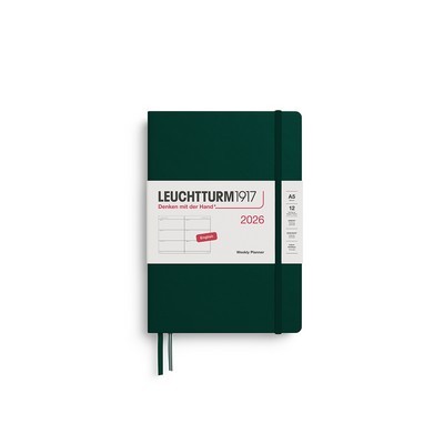 WEEKLY PLANNER & NOTEBOOK LEUCHTTURM1917MEDIUM Α5 2016 HARDCOVER FOREST GREEN