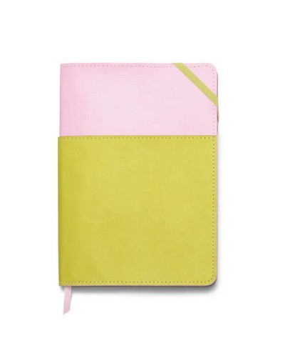 ΣΗΜΕΙΩΜΑΤΑΡΙΟ ΜΕ ΘΗΚΗ VEGAN LEATHER POCKET JOURNAL LILAC & MATCHA