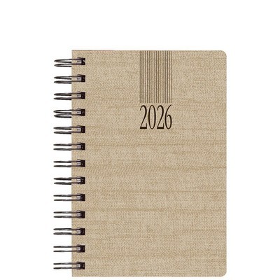 ΗΜΕΡΟΛΟΓΙΟ ΗΜΕΡΗΣΙΟ 2026 ΣΠΙΡΑΛ 16,6X24 KASHMIR ΜΠΕΖ