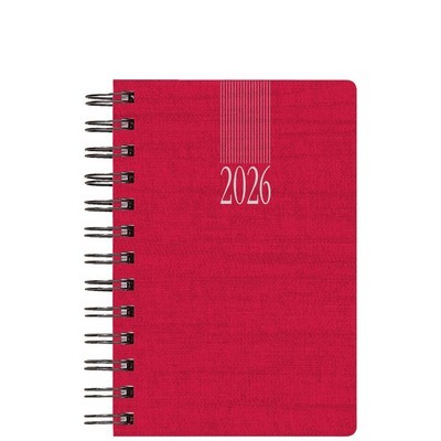 ΗΜΕΡΟΛΟΓΙΟ ΗΜΕΡΗΣΙΟ 2026 ΣΠΙΡΑΛ 16,6X24 INDIANA WIRE ΚΟΚΚΙΝΟ