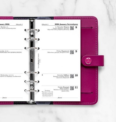 FILOFAX PERSONAL ΑΝΤΑΛΛΑΚΤΙΚΟ ΜΕ ΛΕΥΚΕΣ ΣΕΛΙΔΕΣ