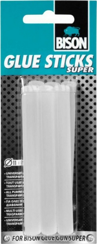 BISON GLUE STICKS ΣΙΛΙΚΟΝΗΣ 11mm ΔΙΑΦANA 6 ΤΕΜΑΧΙΑ