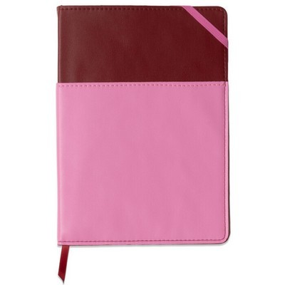 ΣΗΜΕΙΩΜΑΤΑΡΙΟ DESIGNWORKS 96Φ ΜΕ ΛΑΣΤΙΧΟ ΡΟΖ ΡΙΓΕ Α5