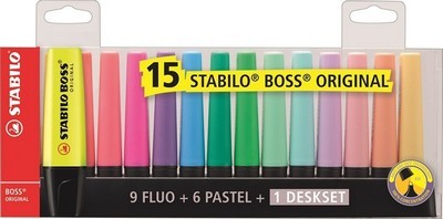 ΜΑΡΚΑΔΟΡΟΙ STABILO BOSS 70/15 DESKSET 15ΤΜΧ