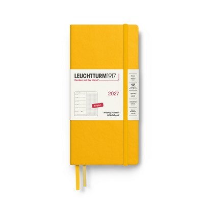 WEEKLY PLANNER 2027 DOT WITH NOTES LEUCHTTURM WALLET SUNFLOWER 19X9